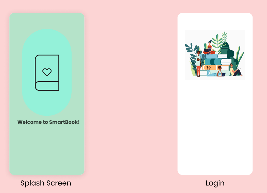 SmartBook wireframe screen 1