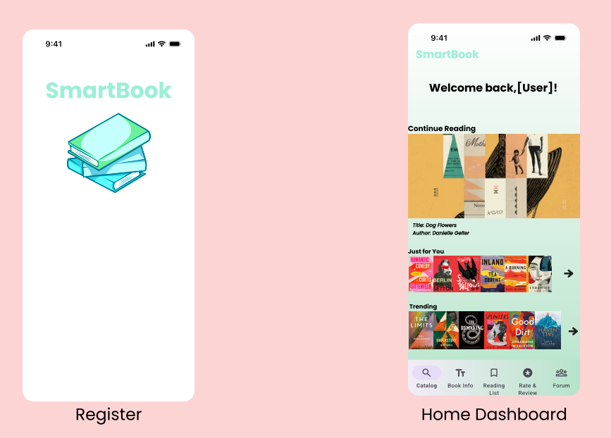 SmartBook wireframe screen 2